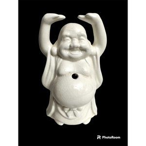 Benihana Of Tokyo Happy Buddha Tiki Mug Porcelain Made in Japan white 7"